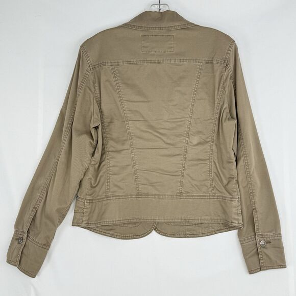 Live a Little LAL Denim Jean Jacket, Women Size M Brown Button Cotton - Picture 2 of 16